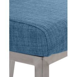 Chaise de salle à manger Colmar TISSU bleu