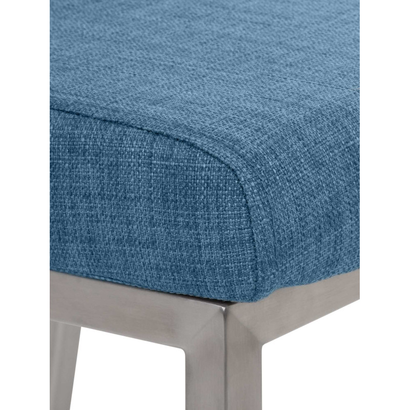 Chaise de salle à manger Colmar TISSU bleu