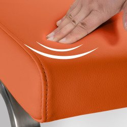 Chaise de salle à manger Belfort orange