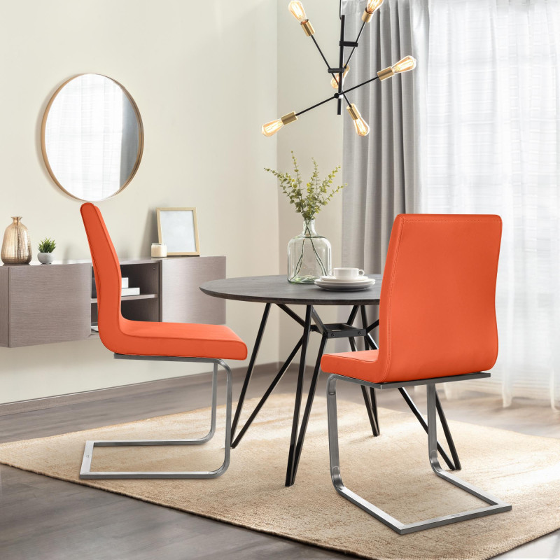 Chaise de salle à manger Belfort orange