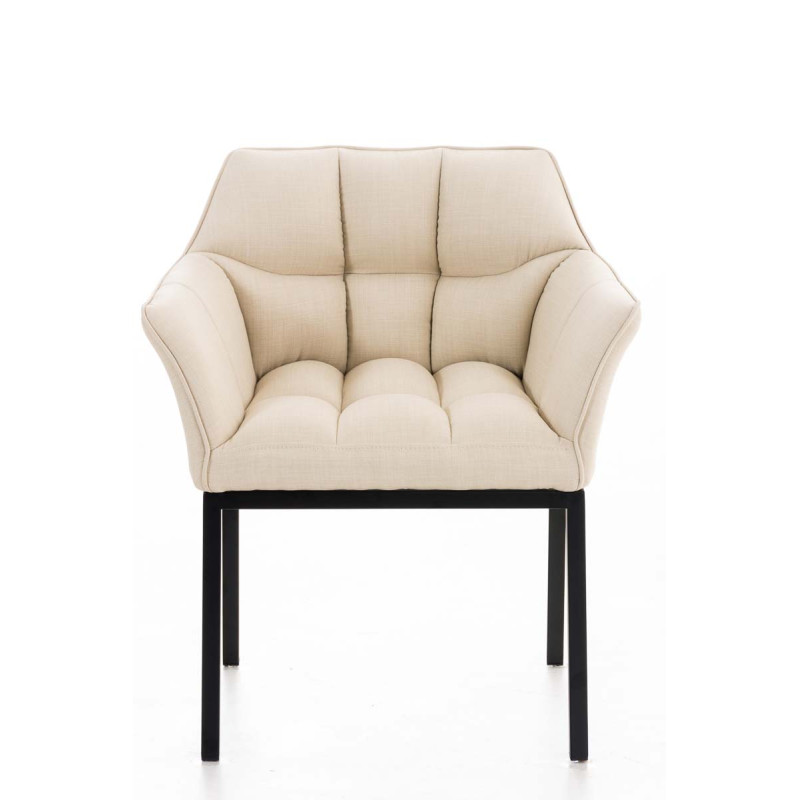 Chaise de salle à manger Octavia B en tissu crème