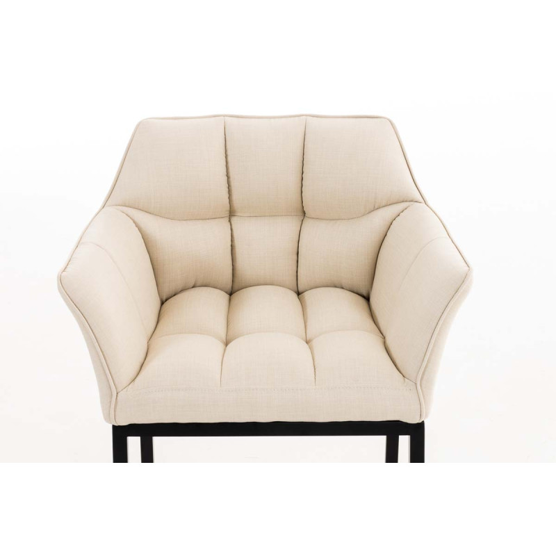 Chaise de salle à manger Octavia B en tissu crème