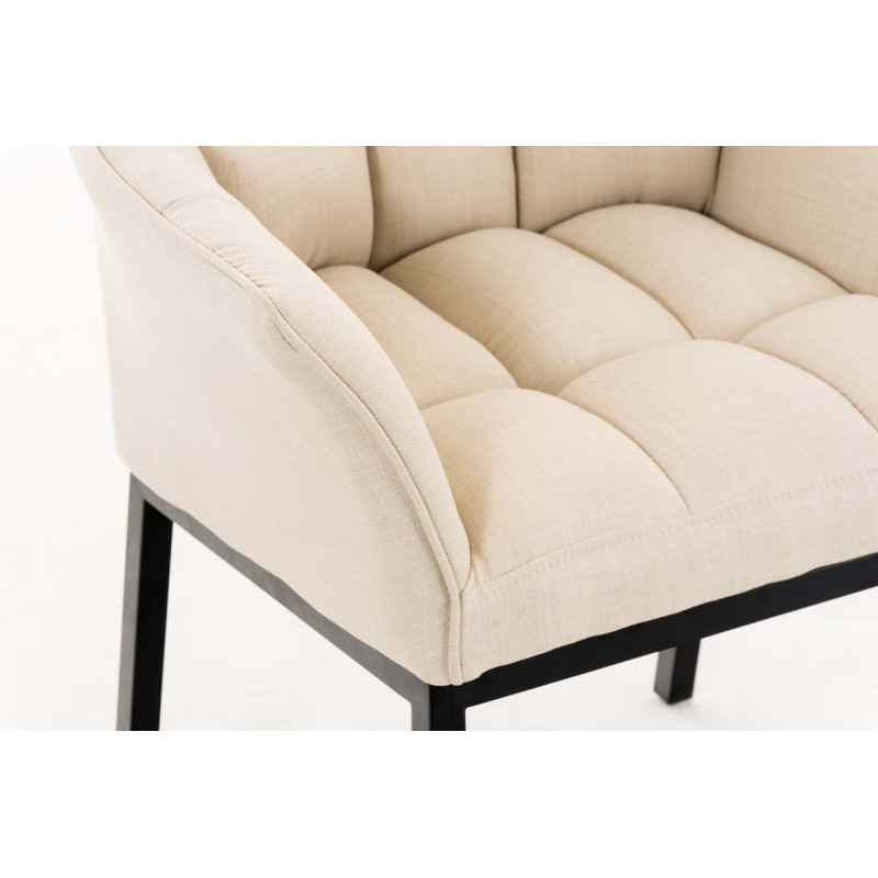Chaise de salle à manger Octavia B en tissu crème