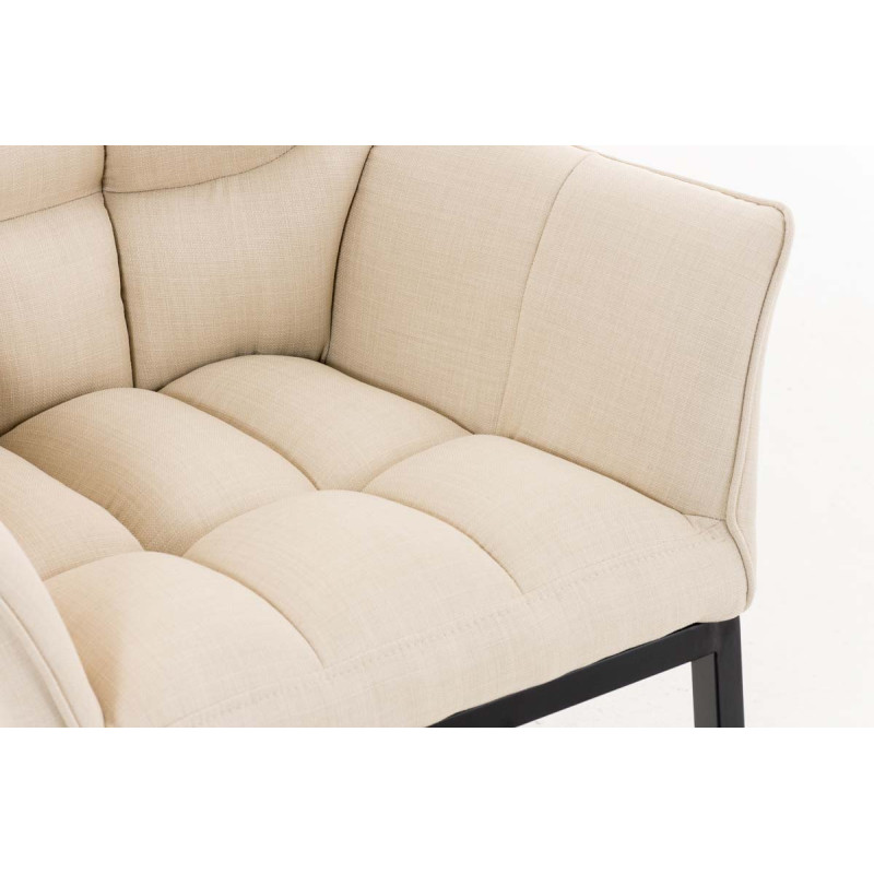 Chaise de salle à manger Octavia B en tissu crème