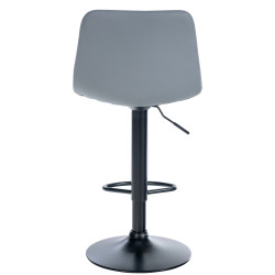 Tabouret de bar Divo simili cuir noir
