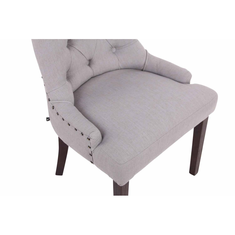 Chaise de salle à manger Aberdeen en tissu gris antique