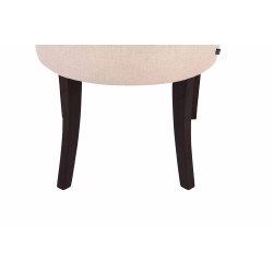 Chaise de salle à manger Aberdeen en tissu crème antique