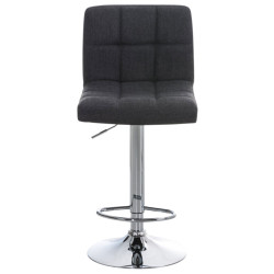 Ensemble de 2 tabourets de bar Peru, tissu C gris foncé