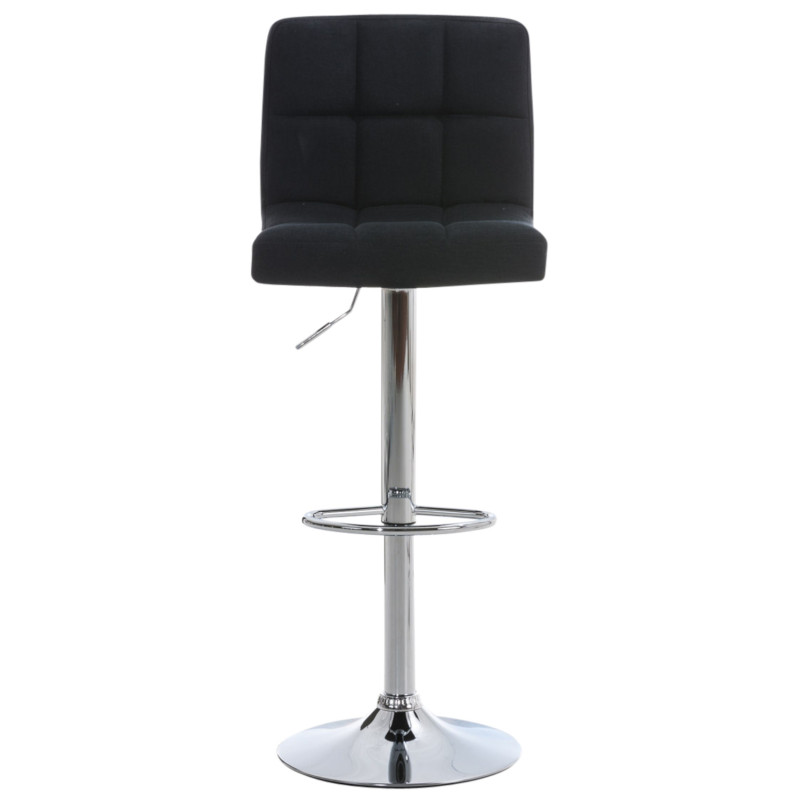 Set de 2 Taburetes de bar Peru en tela Negro