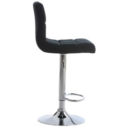 Ensemble de 2 tabourets de bar Peru, tissu C noir