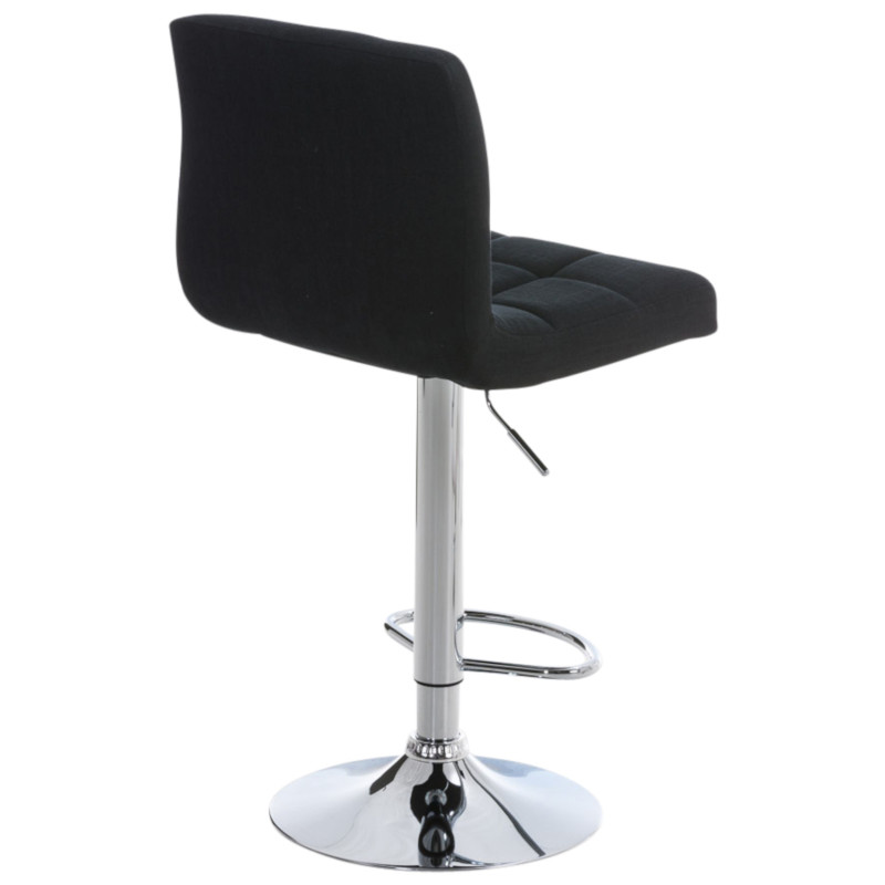 Ensemble de 2 tabourets de bar Peru, tissu C noir