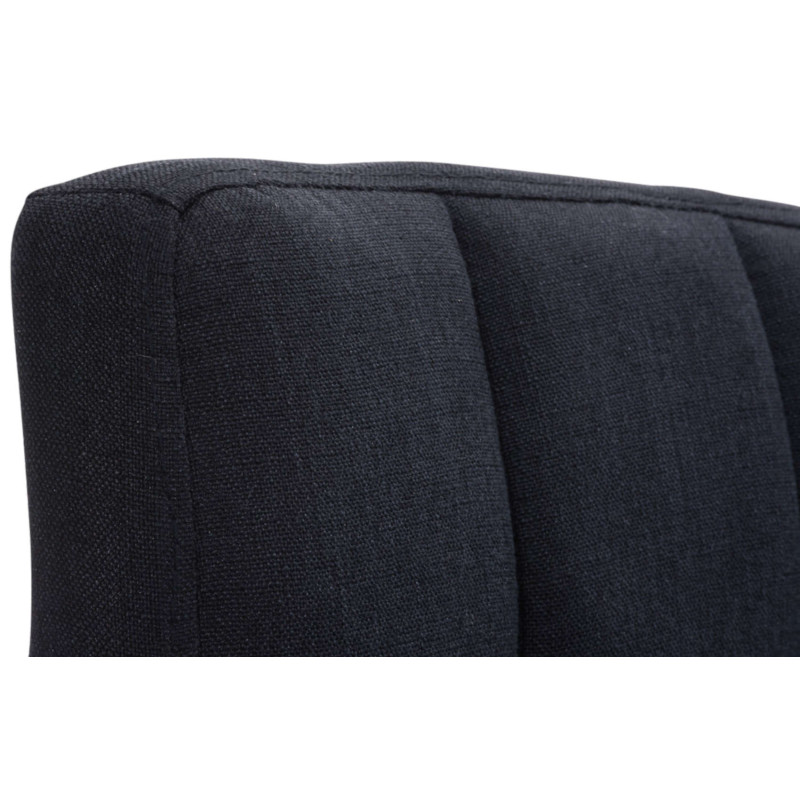 Ensemble de 2 tabourets de bar Peru, tissu C noir