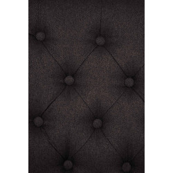 Chaise de salle à manger Lisburn en tissu noir
