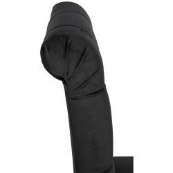 Chaise de salle à manger Lisburn en velours noir