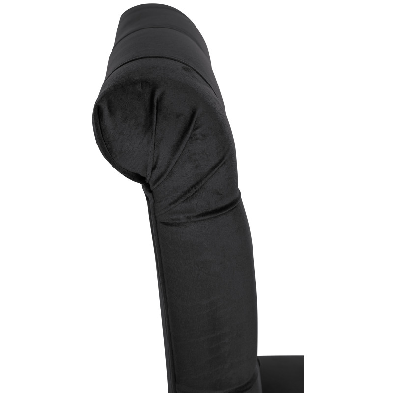 Chaise de salle à manger Lisburn en velours noir