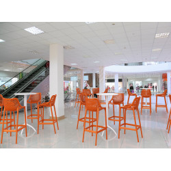 Ensemble de 2 tabourets de bar Air orange