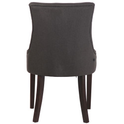 Chaise de salle à manger Inverness en tissu gris foncé antique