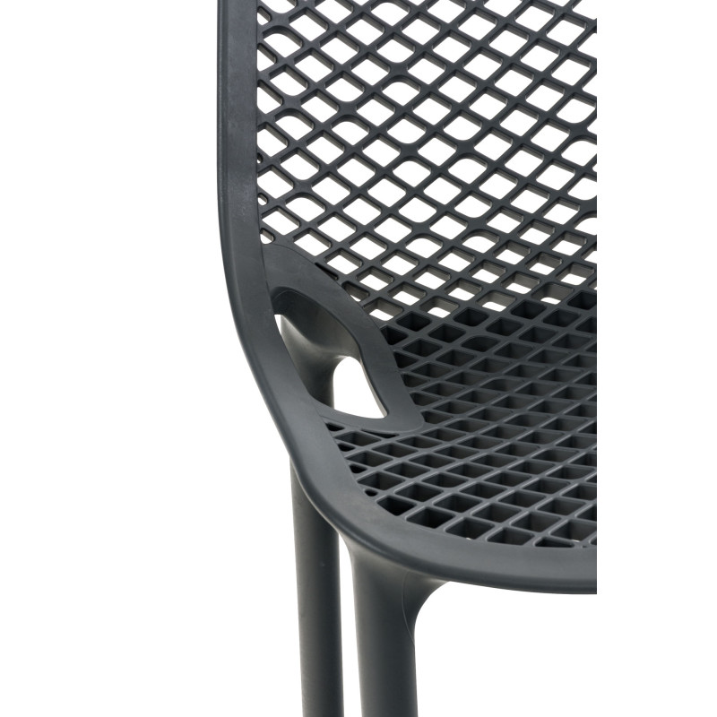 Ensemble de 2 tabourets de bar Air gris foncé