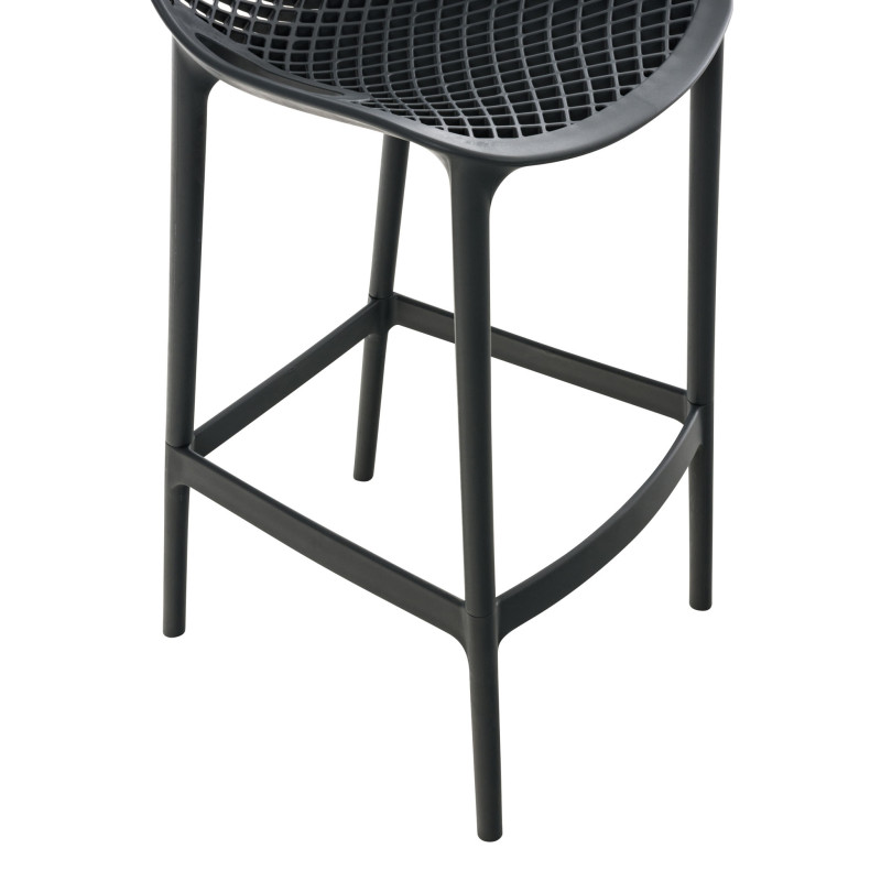 Lot de 2 tabourets de bar Air, gris foncé