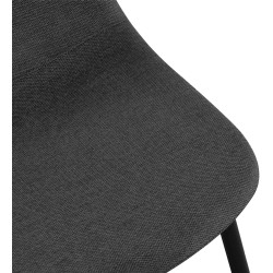 Chaise de salle à manger Napier en tissu noir