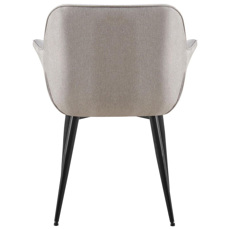Chaise de salle à manger Roseville en tissu gris