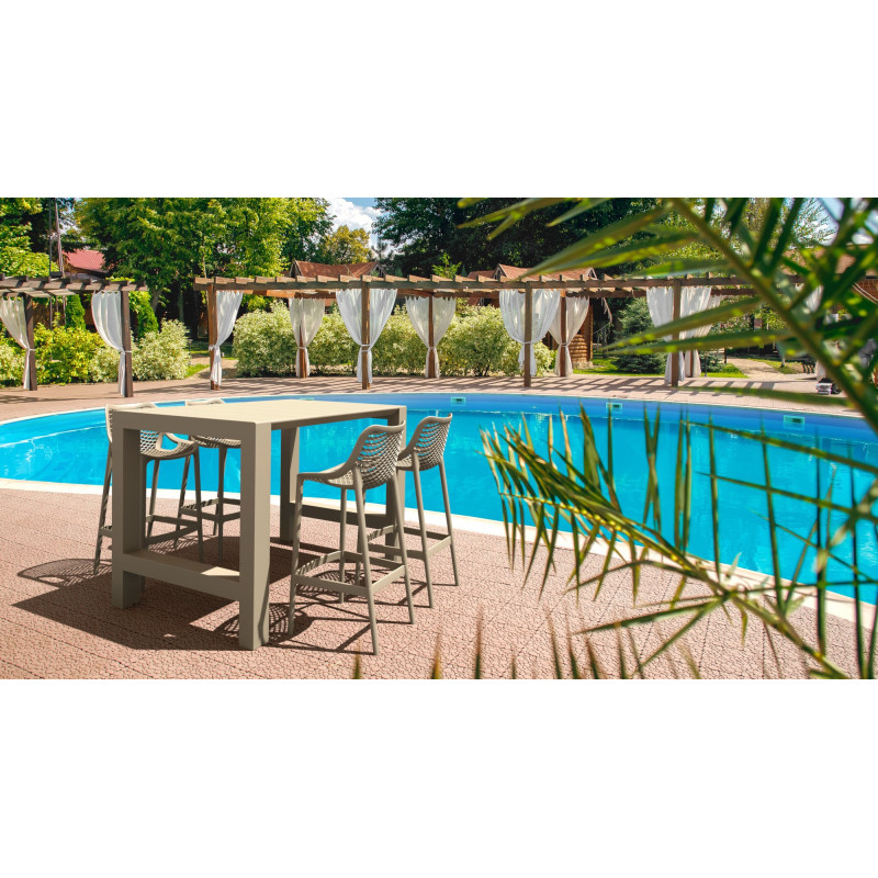 Lot de 2 tabourets de bar Air mud