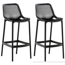 Lot de 2 tabourets de bar Air noir