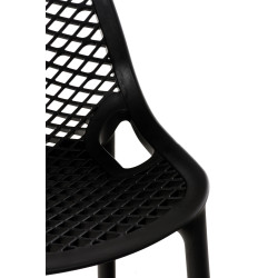 Ensemble de 2 tabourets de bar Air noir