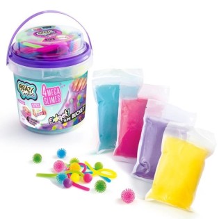 Baril de Slime Fidget - 4 Méga Slimes - Canal Toys - Loisirs Créatifs pour Enfant - Des 6 ans