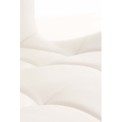 Lot de 4 chaises de salle à manger Elda similicuir blanc