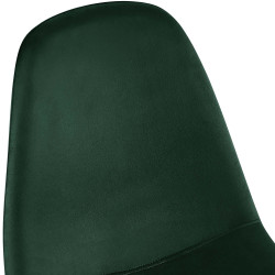 Ensemble de 4 chaises de salle à manger en velours Napier en vert