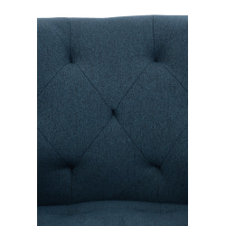 Chaise de salle à manger Langford en tissu bleu