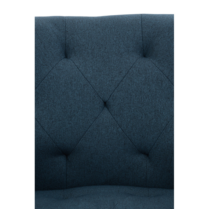 Chaise de salle à manger Langford en tissu bleu