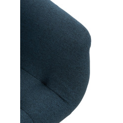 Chaise de salle à manger Langford en tissu bleu