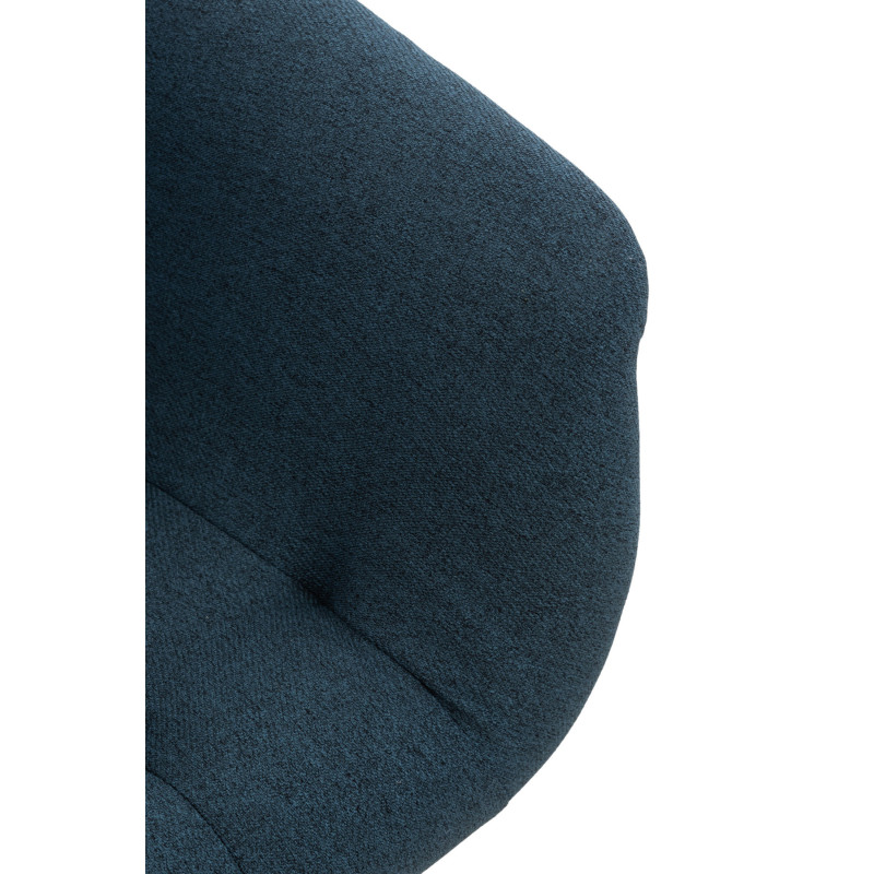 Chaise de salle à manger Langford en tissu bleu