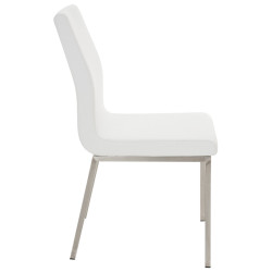 Lot de 2 chaises de salle à manger Colmar blanches