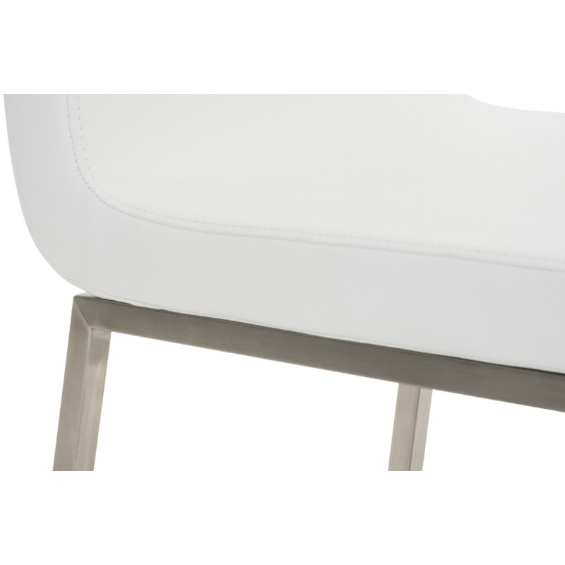 Lot de 2 chaises de salle à manger Colmar blanches