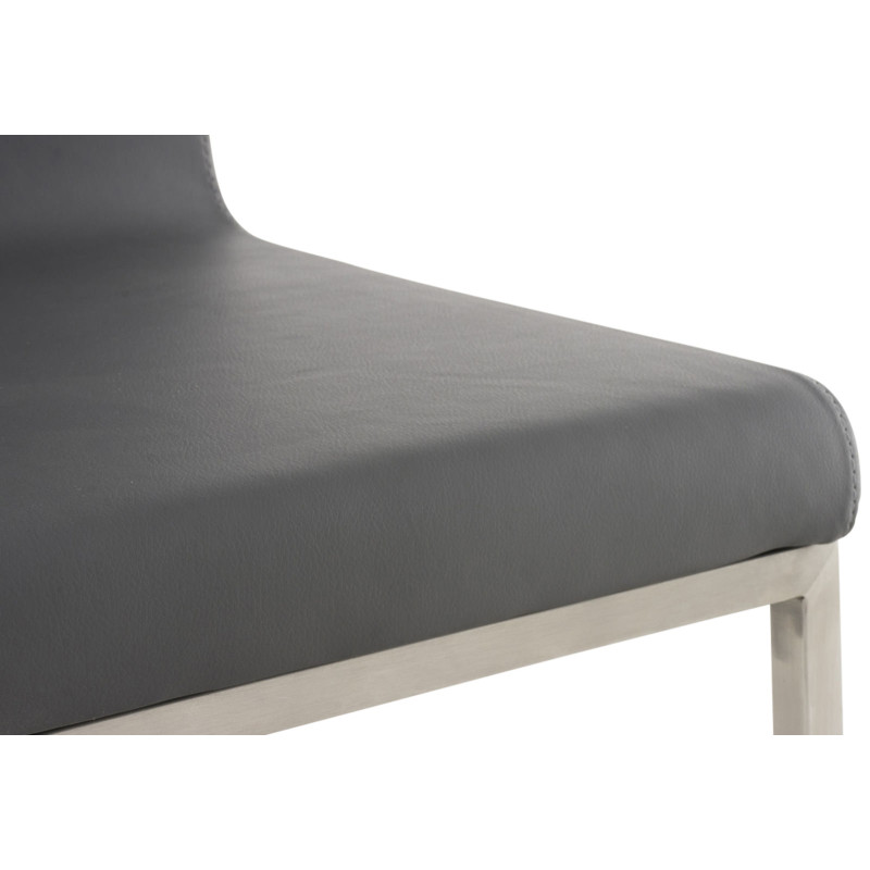 Lot de 2 chaises de salle à manger Colmar grises