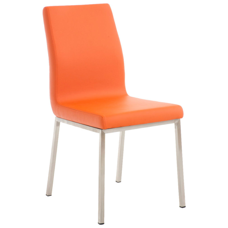 Lot de 2 chaises de salle à manger Colmar orange