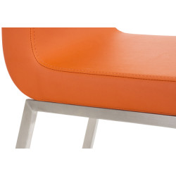 Lot de 2 chaises de salle à manger Colmar orange