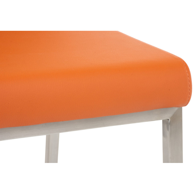 Lot de 2 chaises de salle à manger Colmar orange