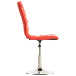 Lot de 2 chaises de salle à manger Pékin rouges