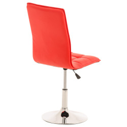 Lot de 2 chaises de salle à manger Pékin rouges