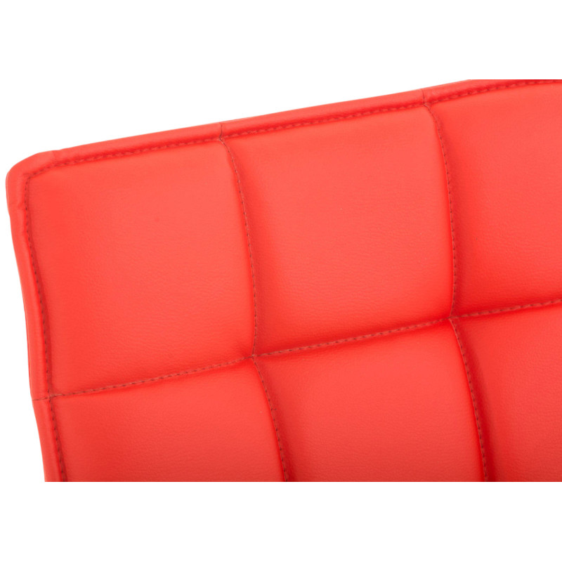 Lot de 2 chaises de salle à manger Pékin rouges