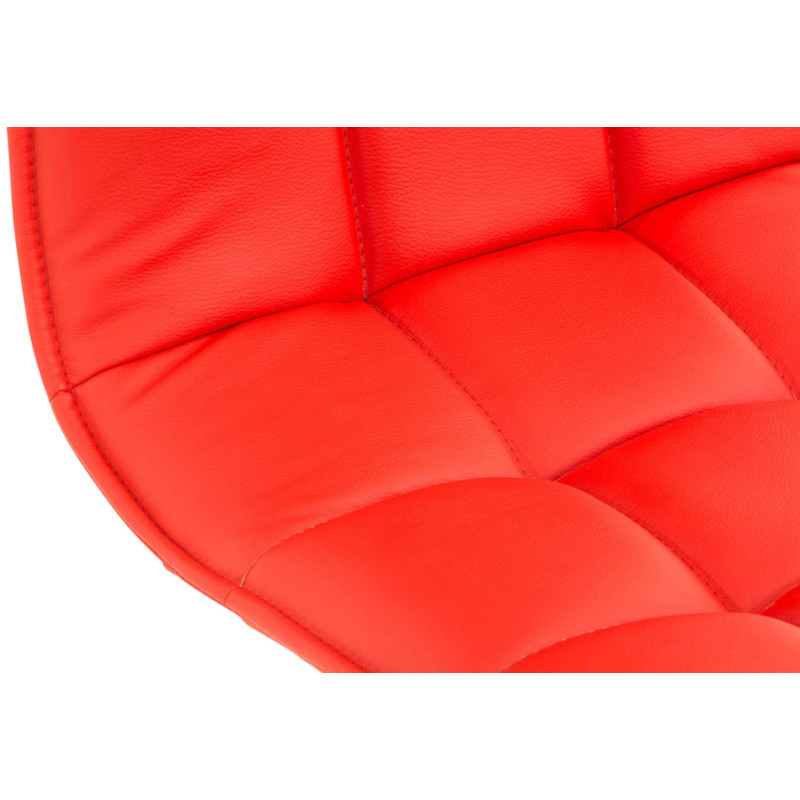 Lot de 2 chaises de salle à manger Pékin rouges