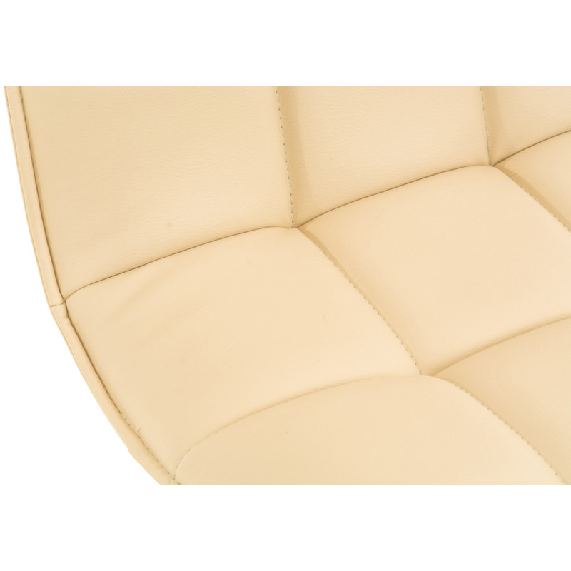 Lot de 2 chaises de salle à manger Pékin crème