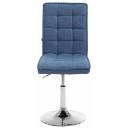 Lot de 2 chaises de salle à manger Peking V2 en tissu bleu