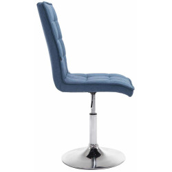 Lot de 2 chaises de salle à manger Peking V2 en tissu bleu