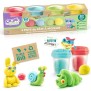 Kit de 4 pots de pâte a modeler bio - CANAL TOYS Super Green - Sans gluten - 240g