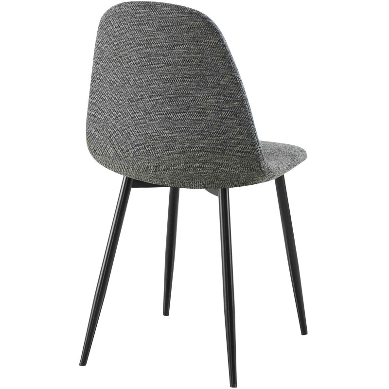 Chaise de salle à manger Napier en tissu gris
